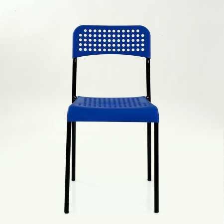 Стул UNO темн-синее сиденье, корпус черный стопируемый Стул UNO темн-синее сиденье, корпус черный стопируемый