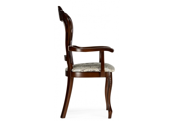 Стул деревянный Bronte муса черная вишня, патина