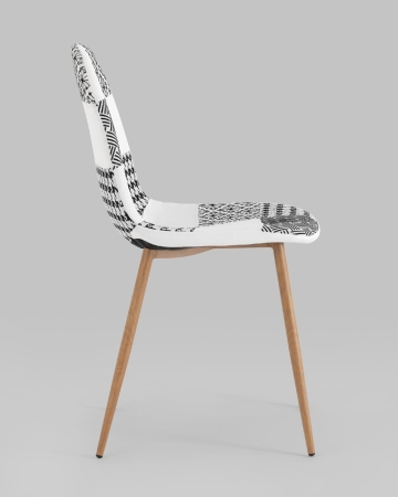 Стул Валенсия SN пэчворк черно-белая ткань