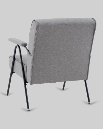 Кресло Эндино рогожка серый