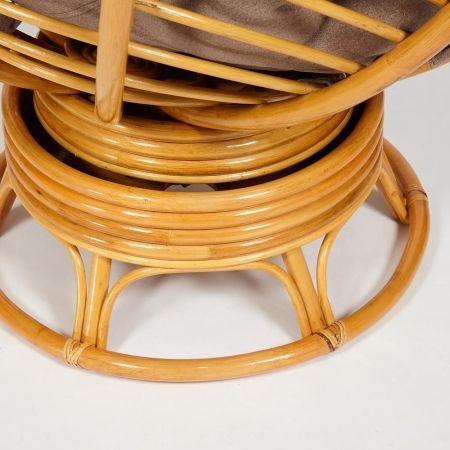 Кресло-качалка &quot;PAPASAN&quot; w 23 и 01 B с подушкой, мед, экошерсть коричневый, 1811-5