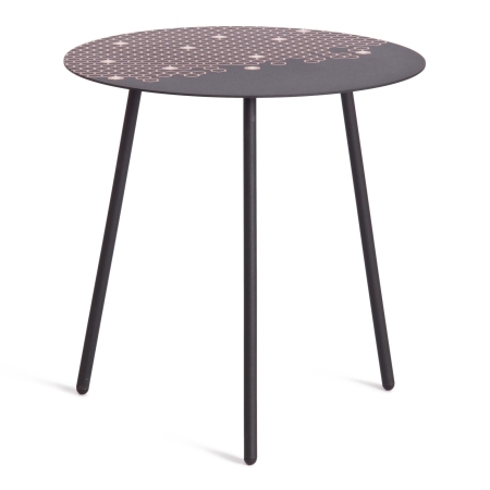 Столик кофейный TETCHAIR металл, 45х45х45 см, черный с лого