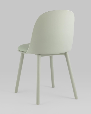 Стул Fog с подушкой пластик серо-зеленый