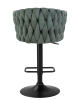 Стул барный LEON зеленая ткань LAR 275-23