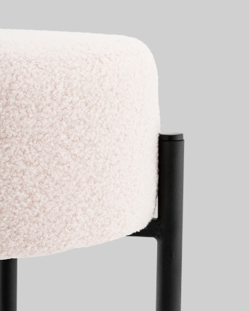 Стул барный Беккет букле бежевый