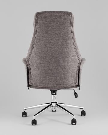 Кресло офисное TopChairs Neoma темно-серый ткань