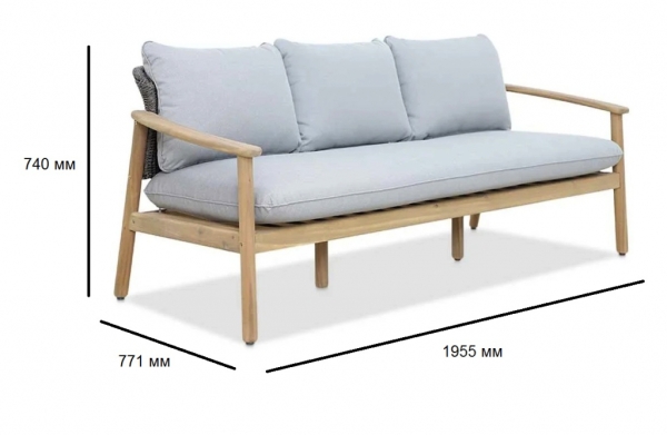 Комплект деревянной мебели Tagliamento Freeport светлое дерево