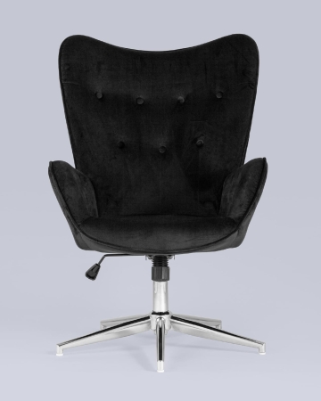 Кресло Филадельфия велюр черный
