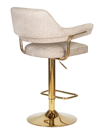 Набор 2 шт Стул барный CHARLY GOLD, бежевый твид (LEO26)