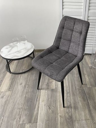 Стул CHIC 1983-18 графитовый меланж, RU-08 антрацит, черный каркас
