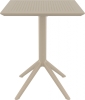 Стол пластиковый складной Siesta Contract Sky Folding Table 60 бежевый