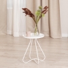 Столик журнальный GLAND металл, 40*40*45 см, белый