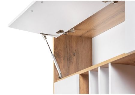 Стол Лайт 03.243 дуб золотой (крафт), белый премиум