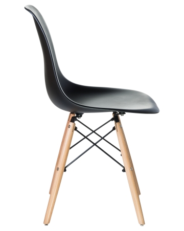 Стул обеденный LMZL-PP623 ножки светлый бук сиденья черный