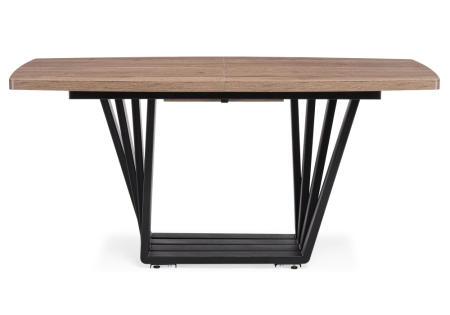 Стол деревянный Эудес дуб галифакс табак, черный