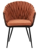 Набор 2 шт Стул обеденный MATILDA, оранжевая ткань (LAR 275-27)