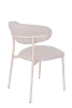 Стул обеденный Ayla серый с белыми ножками 2 шт.
