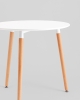 Стол круглый EAMES DST NEW D80 белый