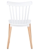 Набор 4 шт Стул обеденный THEO, ножки светлый бук белый (W-02)