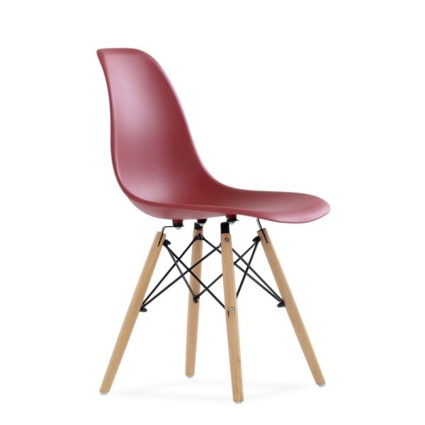Стул Eames style Superior бордовый Стул Eames style Superior бордовый