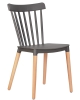 Стул обеденный THEO ножки светлый бук, цвет темно-серый GR-04 Стул обеденный THEO ножки светлый бук, цвет темно-серый GR-04