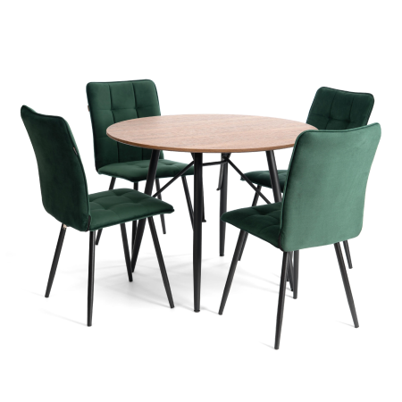 Стул обеденный Bari изумрудный