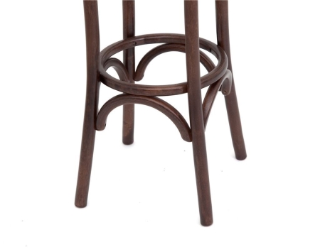 Барный деревянный табурет Венский 750 темный тон с твердым сиденьем