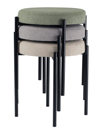 Табурет Maso букле зеленый MOSS 615