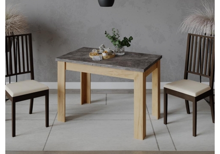 Стол деревянный Промо Тип 4 дуб крафт золотой, ателье темное