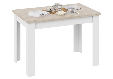 Стол деревянный Промо Тип 4 белый, дуб сонома светлый