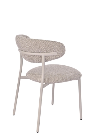 Стул обеденный Ayla бежево-зеленый с кремовыми ножками 2 шт.