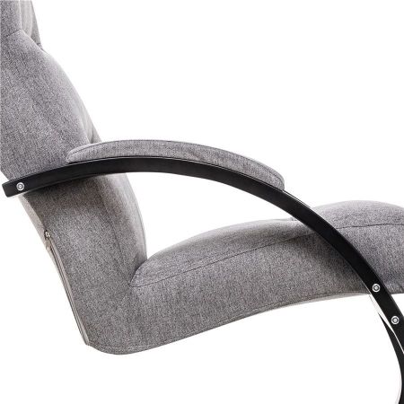 Кресло-качалка Милано венге и ткань мальмо 90