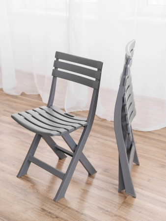 Стул садовый Domfy Garden Chair пластик 2 шт. серый