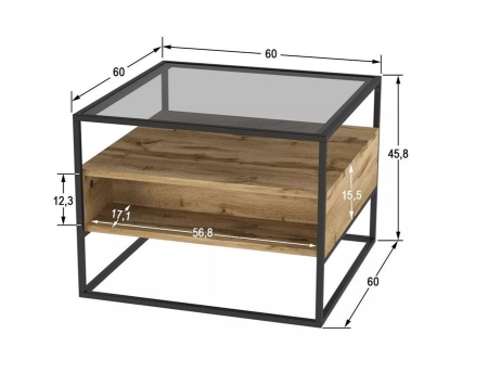 Стол журнальный "Эйден" дуб вотан
