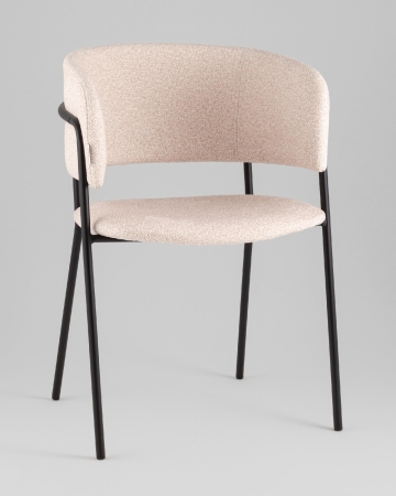 Кресло Нэлли New буклированный велюр бежевый