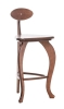 Стул барный 3 ножки гнутые орех
