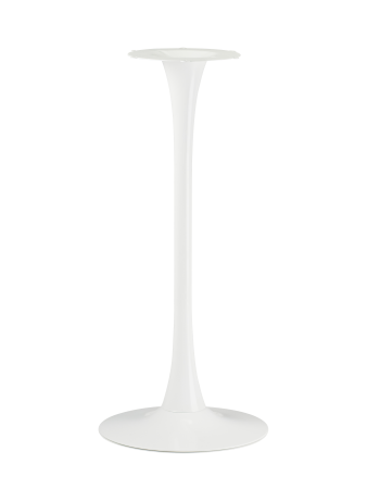 Барный стол Tulip style белый каркас столешница орех