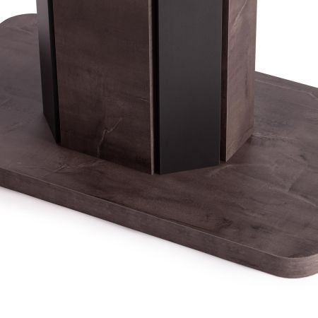 Стол обеденный SKAT ЛДСП, МДФ, 120-160х80х75 см, оникс, графит