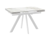Cтол с керамическим покрытием JACK-120 белый 120(30+30)х80