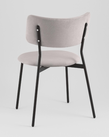 Стул Амелия велюр светло-серый