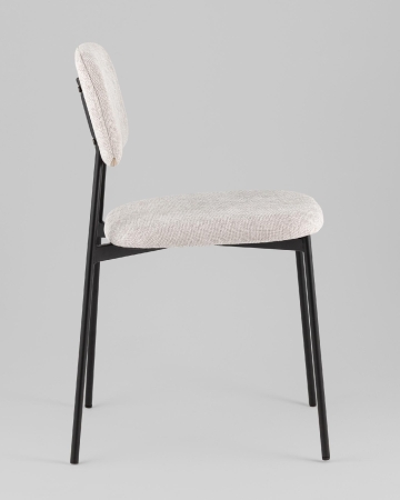 Стул Chao светло-серый черные ножки 2 шт.