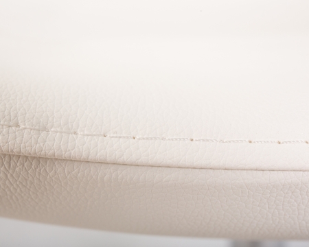 Кресло дизайнерское SWAN белый экокожа, золотое основание