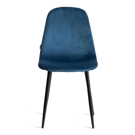 Стул BREEZE (mod. JSC-58) велюр и металл, синий, черный