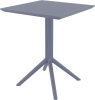 Стол пластиковый складной Siesta Contract Sky Folding Table 60 серый