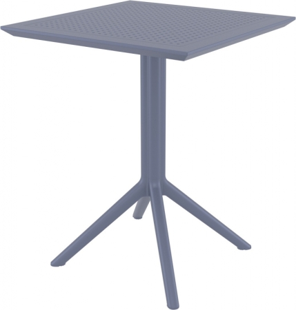 Стол пластиковый складной Siesta Contract Sky Folding Table 60 серый