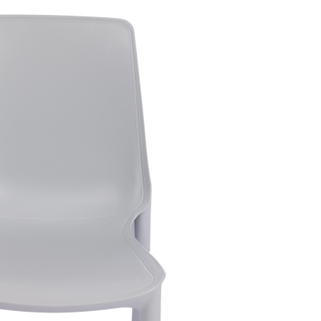 Стул GENIUS (mod 75) металл и пластик, 46x56x84cм, серый, ножки хром