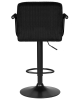 Стул барный KRUGER ARM BLACK черный вельвет
