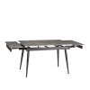Стол обеденный Lord Grey/Лорд Грей серый и черный