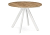 Стол деревянный Трейси 90(120)х90х76 дуб вотан, белый