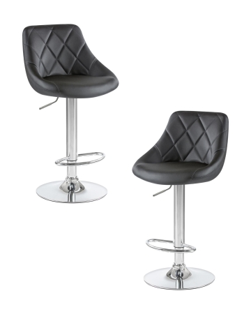 Набор 2 шт Стул барный LOGAN, черный